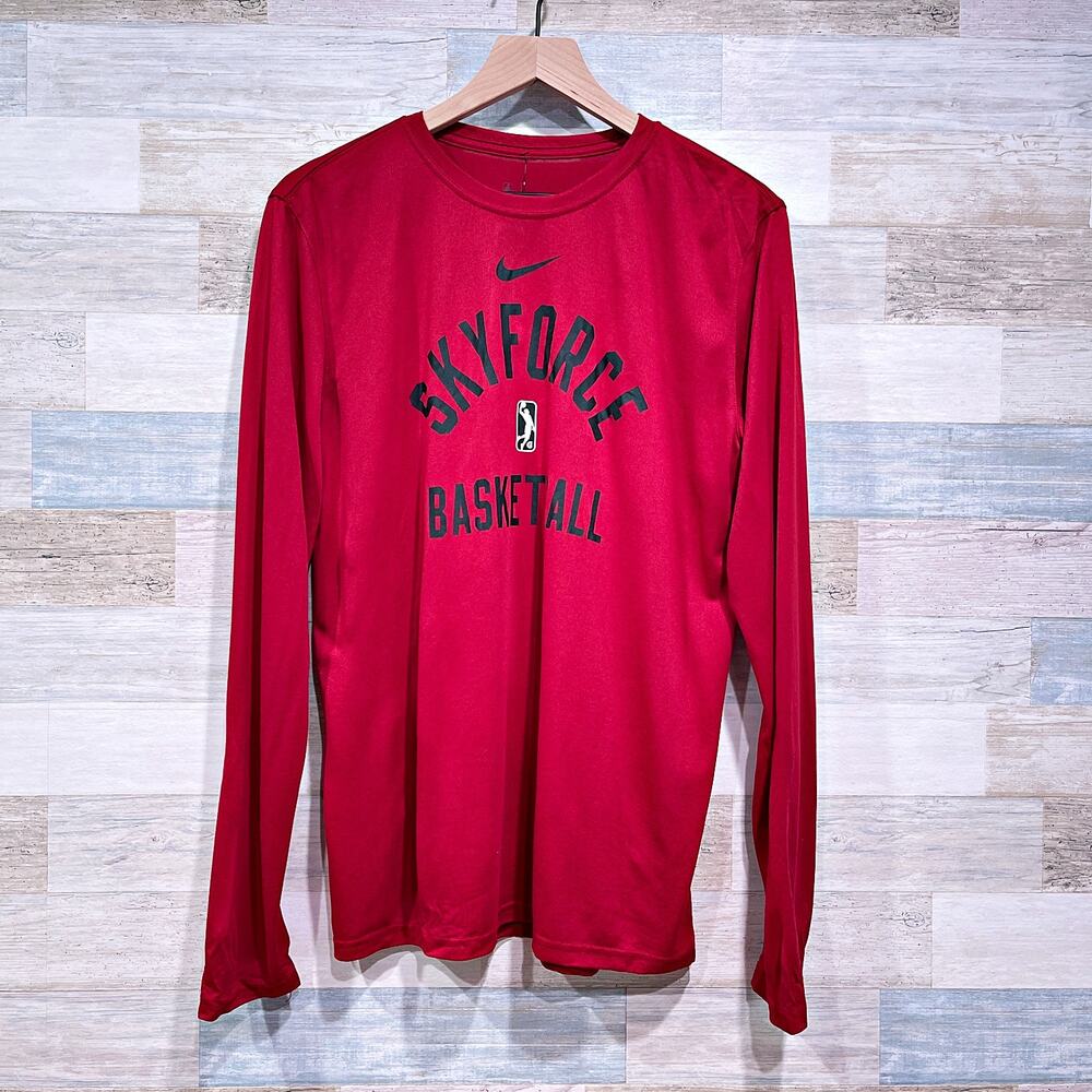 Sioux Falls Skyforce NBA G League Nike Dri Fit Mesh Tee Red Black Mens Medium